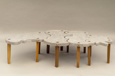 Julio Mart nez Barnetche ORUGA Caterpillar Puzzle Table 4 modular tables