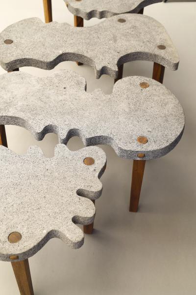 Julio Mart nez Barnetche ORUGA Caterpillar Puzzle Table 4 modular tables