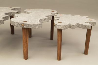 Julio Mart nez Barnetche ORUGA Caterpillar Puzzle Table 4 modular tables