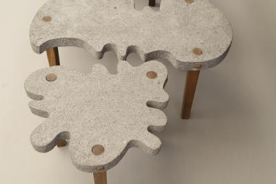 Julio Mart nez Barnetche ORUGA Caterpillar Puzzle Table 4 modular tables