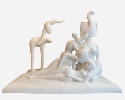 Julio Silva Pyegemalion and Cavalle original preparatory plasters by J Silva France 1979