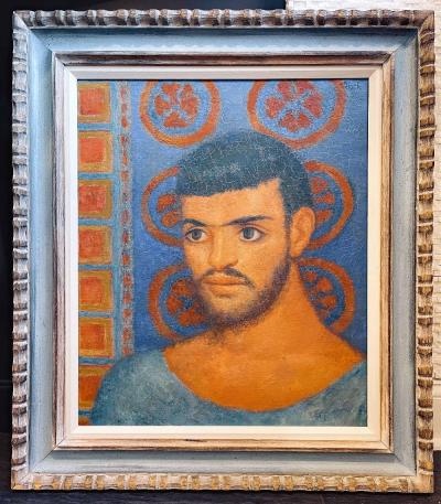 Julius Thiengen Bloch Young Aegean Islander Brilliant Painting by Julius Bloch