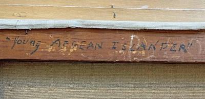 Julius Thiengen Bloch Young Aegean Islander Brilliant Painting by Julius Bloch