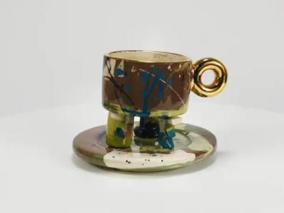 Juraj Mahalik Sculptural Postmodern Pop Art Tea Service by Art4 Slovakia 1990s