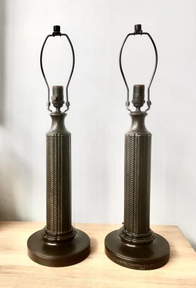 Just Andersen A pair of table lamps by Just Andersen