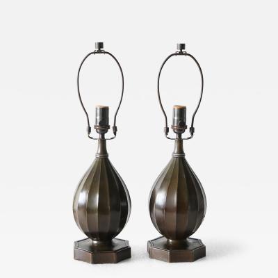 Just Andersen A pair of table lamps by Just Andersen