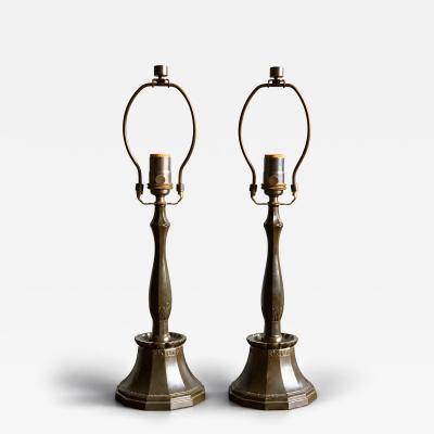 Just Andersen A pair of table lamps by Just Andersen