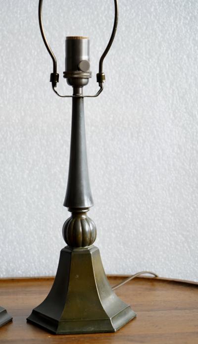 Just Andersen A pair of table lamps by Just Andersen