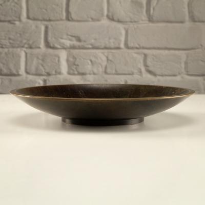 Just Andersen Art Deco Disko Metal Bowl Model B1892 by Just Andersen Denmark 1930s