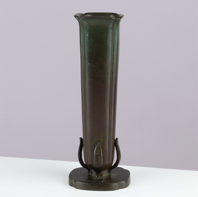 Just Andersen Bronze vase by Just Andersen