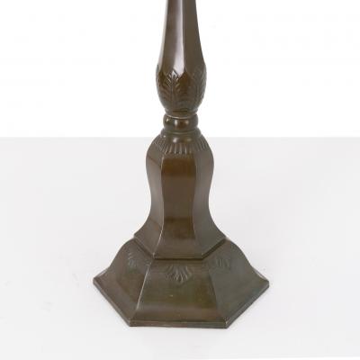 Just Andersen DANISH ARTIST JUST ANDERSEN DISKO METAL 1920S TABLE LAMP 