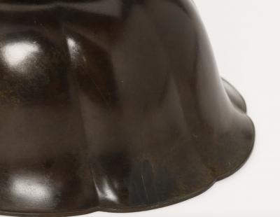 Just Andersen Just Andersen patinated disco metal planter model 164