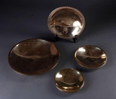 Just Andersen Set of Four Bronze Chargers by Just Andersen