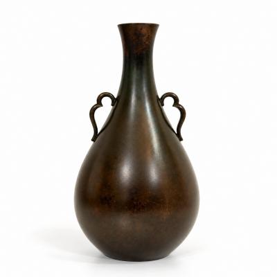 Just Andersen bronze vase model B 1746 Denmark 1930s