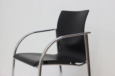 Just Meyer Set of 6 Kion Arm Stacking Office Chairs by Harter designed by Just Meyer 2002