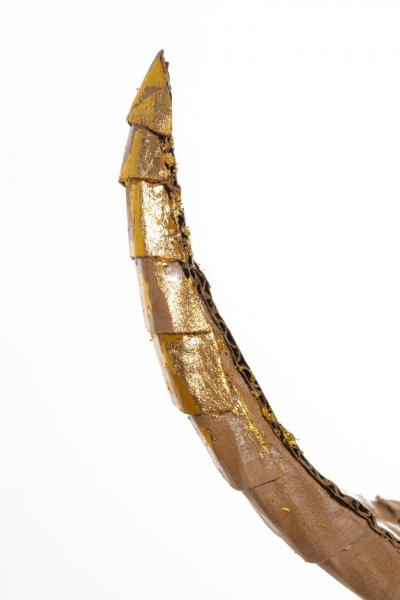 Justin King Buffalo 2 in Butterscotch Yellow with Gold Leaf Detail