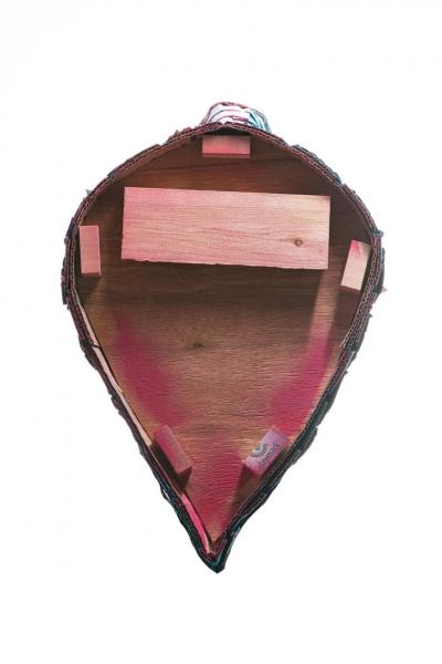 Justin King Flamingo in Tiffany Box Blue with Hot Pink and Gold Leaf Detail