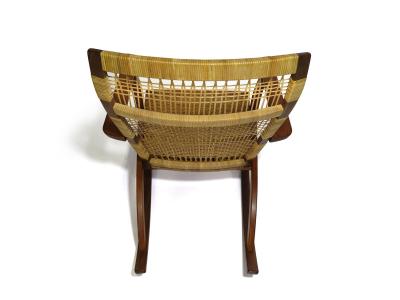 Juul Kristensen Rare Hans Olsen for Juul Kristensen Teak Cane Rocking Chair