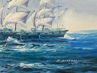 K Maskell Clipper under Full Sail 