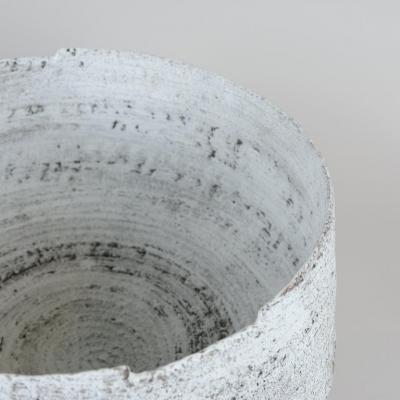 KATI TUOMINEN NIITTYL White Basket The Winter Series Ceramic Art Piece by Kati Tuominen Niittyl 