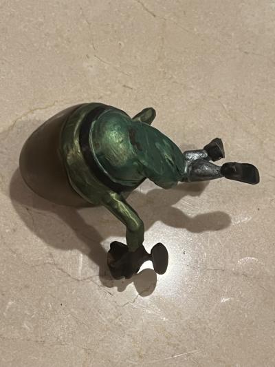 KIMBER FIEBIGER POLYCHROMED BRONZE OF HUMPTY DUMPTY SMOKING AND HAVING A COCKTAIL