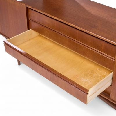 KNUD NIELSEN Knud Nielsen Mid Century Danish Teak Credenza and Hutch