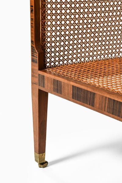 Kaare Klint Pair of Berg re Armchairs in Cane Leather Mahogany by Kaare Klint 1931