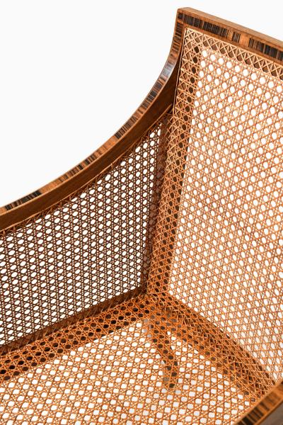 Kaare Klint Pair of Berg re Armchairs in Cane Leather Mahogany by Kaare Klint 1931