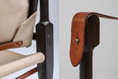 Kaare Klint Safari Chairs Designed by Kaare Klint for Rud Rasmussen 1960s