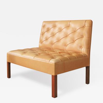 Kaare Klint Tufted Leather Small Sofa