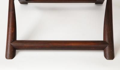 Kaare Klint Walnut and Canvas Propeller Folding Stool by Kaare Klint