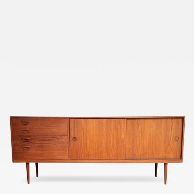 Kai Kristensen Mid Century Modern Danish Long Teak Credenza Sideboard Cabinet by Kai Kristensen