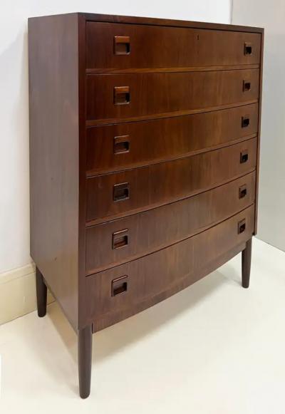 Kai Kristiansen Danish Modern Kai Kristiansen Brazilian Rosewood Tall Chest of Drawers