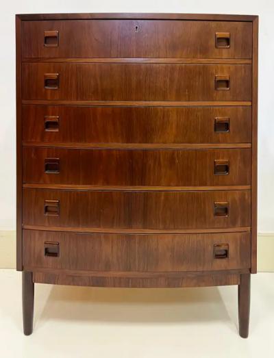 Kai Kristiansen Danish Modern Kai Kristiansen Brazilian Rosewood Tall Chest of Drawers