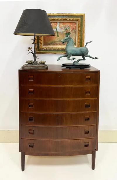 Kai Kristiansen Danish Modern Kai Kristiansen Brazilian Rosewood Tall Chest of Drawers