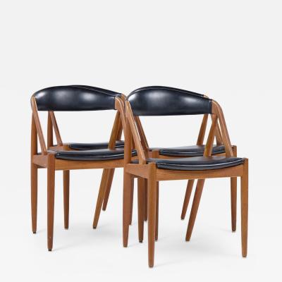 Kai Kristiansen Kai Kristiansen Model 31 Mid Century Danish Teak Dining Chairs Set of 4