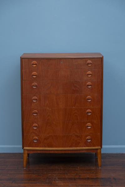 Kai Kristiansen Kai Kristiansen Tall Seven Drawer Dresser Denmark