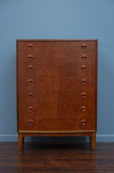 Kai Kristiansen Kai Kristiansen Tall Seven Drawer Dresser Denmark