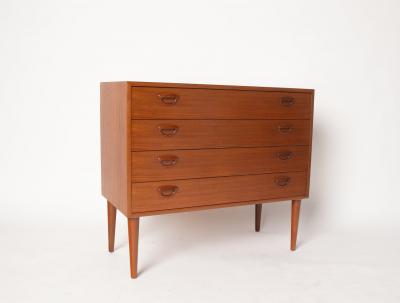 Kai Kristiansen Kai Kristiansen Teak 4 Drawer Dresser for Feldballes M belfabrik