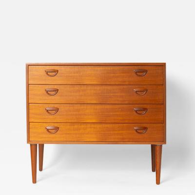 Kai Kristiansen Kai Kristiansen Teak 4 Drawer Dresser for Feldballes M belfabrik