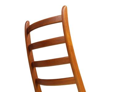 Kai Kristiansen Kai Kristiansen for Korup Stolefabrik Teak High Back Dining Chairs Set of 4 