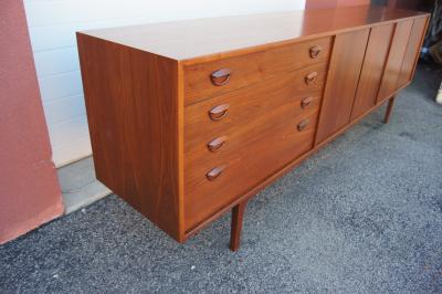 Kai Kristiansen Large Walnut Sideboard by Kai Kristiansen