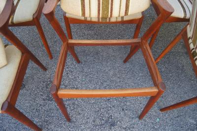 Kai Kristiansen Set of Six Teak Model 42 Chairs by Kai Kristiansen for Schou Andersen