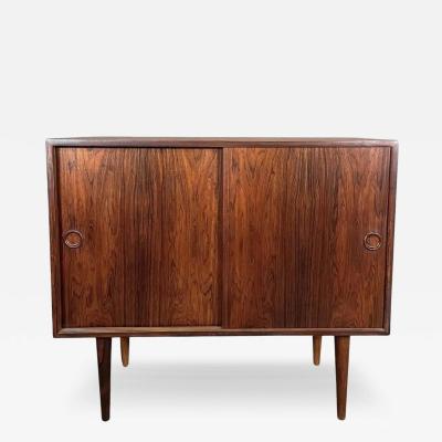 Kai Kristiansen Vintage Danish Mid Century Modern Rosewood Cabinet by Kai Kristiansen