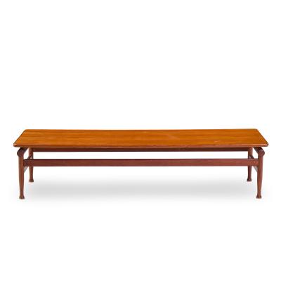 Kai Lyngfeldt Larsen Kai Lyngfeldt Larsen for S borg M belfabrik Danish Teak Bench Coffee Table