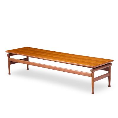 Kai Lyngfeldt Larsen Kai Lyngfeldt Larsen for S borg M belfabrik Danish Teak Bench Coffee Table
