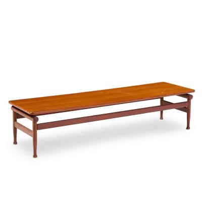 Kai Lyngfeldt Larsen Kai Lyngfeldt Larsen for S borg M belfabrik Danish Teak Bench Coffee Table
