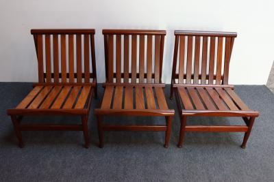 Kai Lyngfeldt Larsen Petite Danish Teak Slipper Chair by Kai Lyngfeldt Larsen for S borg 3 Availabl