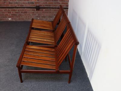 Kai Lyngfeldt Larsen Petite Danish Teak Slipper Chair by Kai Lyngfeldt Larsen for S borg 3 Availabl