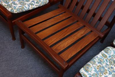 Kai Lyngfeldt Larsen Petite Danish Teak Slipper Chair by Kai Lyngfeldt Larsen for S borg 3 Availabl